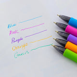 BAZIC 5 Color Optima Oil-Gel Ink Retractable Pen, pack of 12