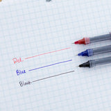 BAZIC Dayton Asst. Color Rollerball Pen w/ Metal Clip (3/Pack), pack of 24
