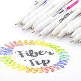 BAZIC Fiero Fancy Color Fiber Tip Fineliner Pen (4/Pack), pack of 24