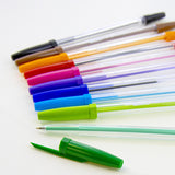 BAZIC 10 Pure Neon Color Stick Pen, pack of 24