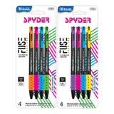 BAZIC Spyder Oil-Gel Ink Retractable Pen (4/Pack), pack of 24