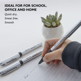 BAZIC York Black Rollerball Pen w/ Grip (3/Pack), pack of 24