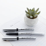 BAZIC York Black Rollerball Pen w/ Grip (3/Pack), pack of 24
