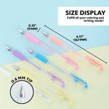 BAZIC 6 Pastel Color Essence Gel Pen w/ Cushion Grip, pack of 24