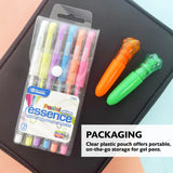 BAZIC 6 Pastel Color Essence Gel Pen w/ Cushion Grip, pack of 24