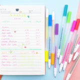 BAZIC 12 Fluorescent Color Collorelli Gel Pen, pack of 24