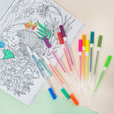 BAZIC 12 Fluorescent Color Collorelli Gel Pen, pack of 24