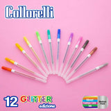 BAZIC 12 Glitter Color Collorelli Gel Pen, pack of 24