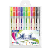 BAZIC 12 Glitter Color Collorelli Gel Pen, pack of 24