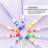 BAZIC 10 Scented Glitter Color Collorelli Gel Pen, pack of 24