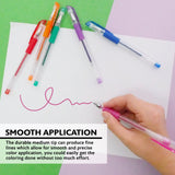 BAZIC 6 Scented Glitter Color Essence Gel Pen w/ Cushion Grip, pack of 24