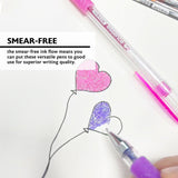 BAZIC 6 Scented Glitter Color Essence Gel Pen w/ Cushion Grip, pack of 24