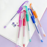BAZIC 6 Scented Glitter Color Essence Gel Pen w/ Cushion Grip, pack of 24