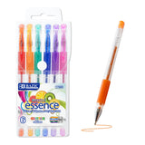 BAZIC 6 Scented Glitter Color Essence Gel Pen w/ Cushion Grip, pack of 24