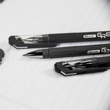 BAZIC GR8 Black Oil-Gel Ink Pen w/ Rubberized Barrel (3/Pack), pack of 24