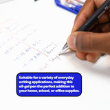 BAZIC GR8 Asst. Color Oil-Gel Ink Pen w/ Rubberized Barrel (3/Pack), pack of 24