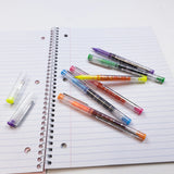 BAZIC 6 Color Dayton Rollerball Pen w/ Metal Clip, pack of 24