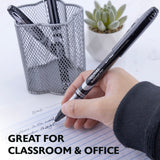 BAZIC Royal Black Rollerball Pen (3/Pack), pack of 24