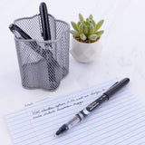 BAZIC Royal Black Rollerball Pen (3/Pack), pack of 24
