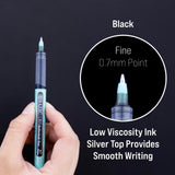 BAZIC Lira Black Rollerball Pen (3/Pack), pack of 24