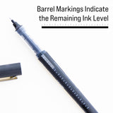 BAZIC Callum Black Jumbo Ink Tank Needle-Tip Rollerball Pen (2/Pack), pack of 24