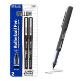 BAZIC Callum Black Jumbo Ink Tank Needle-Tip Rollerball Pen (2/Pack), pack of 24