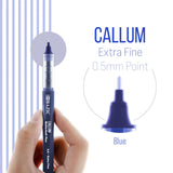 BAZIC Callum Blue Jumbo Ink Tank Needle-Tip Rollerball Pen (2/Pack), pack of 24