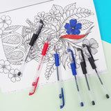 BAZIC Essence Asst. Color Gel Pen w/ Cushion Grip (6/Pack), pack of 24