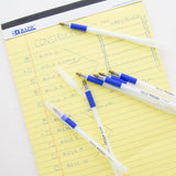 BAZIC Prima Blue Stick Pen w/ Cushion Grip (8/Pack), pack of 24