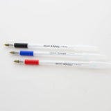 BAZIC Prima Assorted Color Stick Pen w/ Cushion Grip (8/Pack), pack of 24