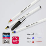 BAZIC Nova Assorted Color Stick Pen (12/Pack), pack of 24
