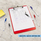 BAZIC Nova Assorted Color Stick Pen (12/Pack), pack of 24