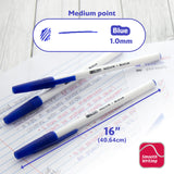 BAZIC Nova Blue Color Stick Pen (12/Pack), pack of 24