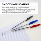 BAZIC Pure Assorted Color Stick Pen (12/Pack), pack of 24