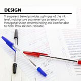 BAZIC Pure Assorted Color Stick Pen (12/Pack), pack of 24