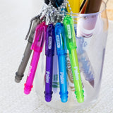 BAZIC Palm Mini Ballpoint Pen w/ Key Ring (5/Pack)