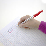 BAZIC Pure Red Stick Pen (12/Pack), pack of 24