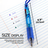 BAZIC 4-Color Neck Pen w/ Cushion Grip, pack of 24