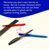 BAZIC Ixion Assorted Color Retractable Pen (5/Pack), pack of 24