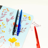 BAZIC Ixion Assorted Color Retractable Pen (5/Pack), pack of 24
