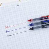 BAZIC Norte Asst. Color Needle-Tip Rollerball Pen (3/Pack), pack of 24