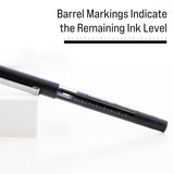 BAZIC Norte Black Needle-Tip Rollerball Pen (3/Pack), pack of 24