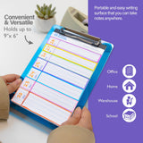 BAZIC Plastic Clipboard Memo Size 9" x 6" Low Profile Clip Board, 24-Pack