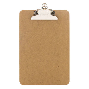 BAZIC Memo Size Hardboard Clipboard w/ Sturdy Spring Clip, pack of 24