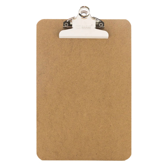 BAZIC Memo Size Hardboard Clipboard w/ Sturdy Spring Clip, pack of 24