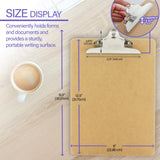 BAZIC Wood Clipboard Legal Size 15.5"x 9" Sturdy Spring Clip, 24-Pack