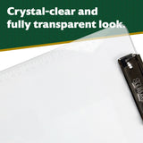 BAZIC Standard Size Clear Plastic Clipboard w/ Low Profile Clip (PACK OF 48)