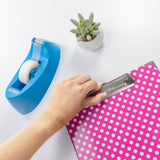 BAZIC Standard Size Confetti Polka Dot Paperboard Clipboard w/ Low Profile Clip, pack of 48