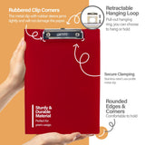 BAZIC Clipboard PVC Clipboards, Low Profile Clip & Flip Cover, 24-Pack