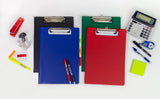 BAZIC Clipboard PVC Clipboards, Low Profile Clip & Flip Cover, 24-Pack